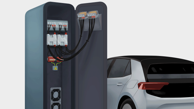 DEHNguard M DC ACI in a fast-charging pole